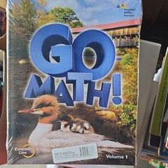 GO Math! Volume 1 and Volume 2 Grade 2 Student Workbooks, Brand New
