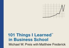 101 Things I Learned in Business School – Hardcover By Michael W. Preis – GOOD