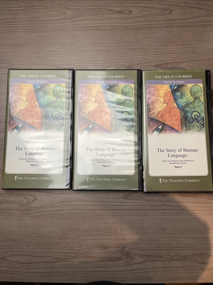 The Great Courses – The Story of Human Language Parts 1-3 6-DVD Set