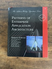 Addison-Wesley Signature Series (Fowler) Ser.: Patterns of Enterprise..