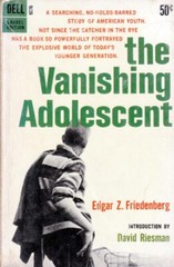The Vanishing Adolescent by Edgar Z. Friedenberg 1966 Dell Paperback