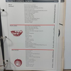 McCall’s Cooking School, 3 Volume Set, 3 Ring Binder Complete