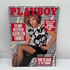 Playboy Magazine May 1986 Christine Richters Playmate w/ Kathleen Turner Vintage