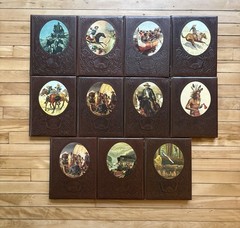 The Old West Series Time Life Textured Book Set of 11 Vintage Hardcover VG CND