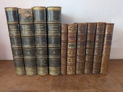 Lot of 10 antique french médical books (18th/19th century) – engraving