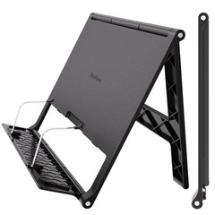 Book Stand Free Angle Adjustable Holder for Thick Textbook Collapsible Rest