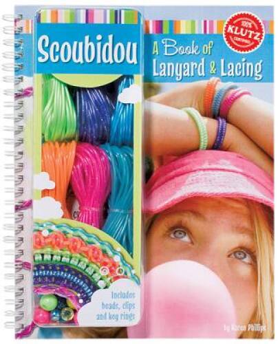 Scoubidou: A Book of Lanyard Lacing (Klutz) – Spiral-bound – VERY GOOD