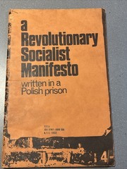 A Revolutionary Socialist Manifesto Written in a Polish Prison Rare PB 1967