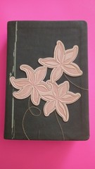 NIV Holy Bible Tyndale House Compact Brown Pink Floral OOP Imitation Leather