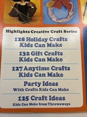 Highlights Creative Craft Series 4 Book Lot Set Vintage Kids Craft Ideas Books