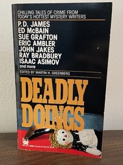 Deadly Doings 1989 Martin Greenberg Suspense Crime Mystery Anthology Book 1st Ed