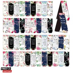 48 Pcs Bible Verse Magnetic Christian Bookmarks 0.8×4.7in Inspirational Scrip…
