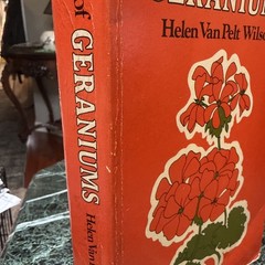 The Joy Of Geraniums Helen Van Pelt Wilson Gardening Vintage Paperback 1968