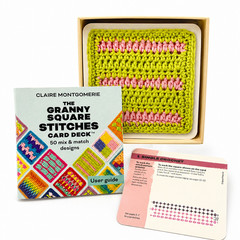 THE GRANNY SQUARE Stitches Card Deck™: 50 Mix and Match Designs – New, Flawed