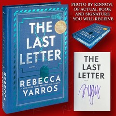 The Last Letter SIGNED Rebecca Yarros (2025,HC,1st/1st Deluxe Edition) BRAND NEW