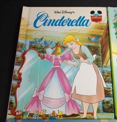 6 Walt Disney Wonderful World Of Reading Book Lot Pinocchio Cinderella Dumbo Poo