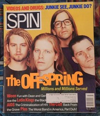 Spin Magazine March 1995 featuring The Offspring with cover and article VG+
