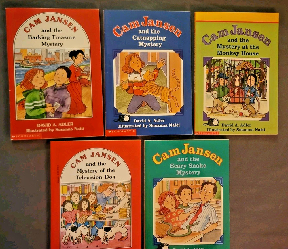 Cam Jansen Lot Of 5 Children Mystery Books By David Adler