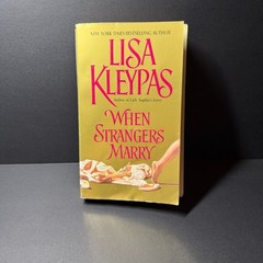 WHEN STRANGERS MARRY Lisa Kleypas 1st print w/ stepback Avon Historical