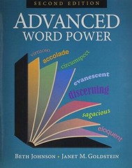 Advanced Word Power – Paperback By Beth Johnson – ACCEPTABLE