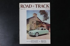ROAD & TRACK August 1956 Jaguar 2.4 Sedan Car Magazine Vintage Auto
