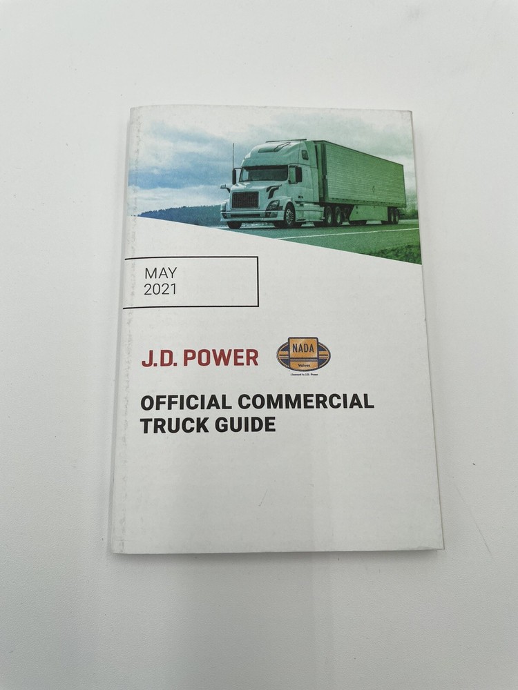 NADA! J.D. Power Official Commercial Truck Guide May 2021 Very Good