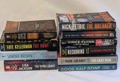 Books Mix Lot # 1 of 10 Suspense Crime Mystery Thriller Fiction Paperback Random