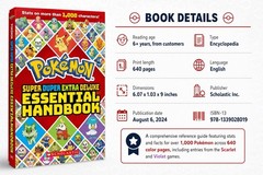 Pokemon Essential Handbook Encyclopedia Scarlet Violet 640 Pages 2024 New