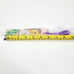 Vintage 80s Unicorns Baby Bookmark Pastel Rainbow- 1989 Sunshine Thoughts H-1235