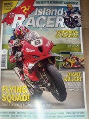 Island Racer magazine 2025 140 pages of Isle of Man TT action past and present.