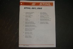 PARTS LIST MANUAL FOR STIHL 050 050AV 051 051AV — MANUAL 36B