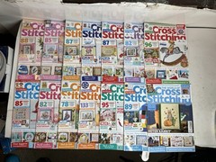 World of Cross Stitching Magazine Lot 14 Issues UK Ex-Library 2025-2022 Mixed