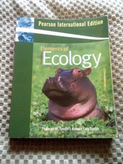 Elements of Ecology Thomas M Robert Leo Smith Paperback 2009 Pearson 7th Edition