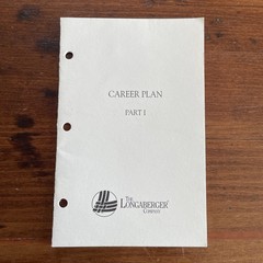 LONGABERGER Career Plan Part 1 Sale Associate Product Information Guide