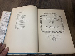 Vintage The Ides Of March Hardcover Thornton Wilder 1948 First Edition