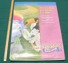 Scott Foresman Reading Kindergarten Phonics Songs and Rhymes Flip Chart BIG! 31″