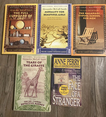 Lot of 5 Mystery Fiction Books – paperbacks, see titles in description