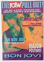 BON JOVI Raw Magazine 1994 Vintage poster 16 page lift out pull out centre fold