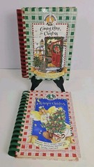 Cookbooks/Crafts Gooseberry patch 2pc Coming Home For X-mas, Homespun X-mas