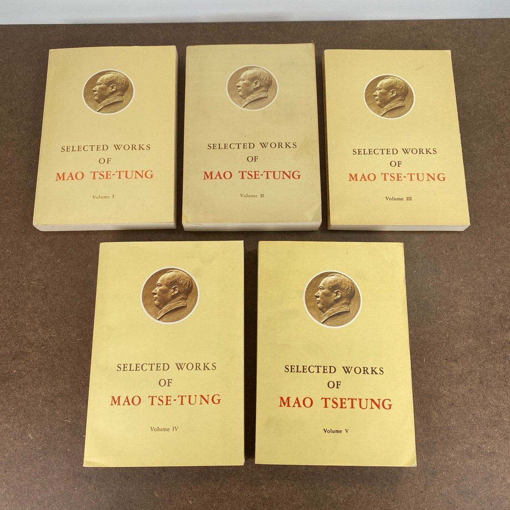 Selected Works of Mao Tse-Tung Vol 1-5 1967-1977 FLP Peking Communist Paperback