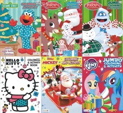 Lot of 108 Coloring Books Christmas Disney Mickey & More Children Boy Girl Kids