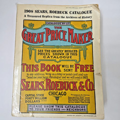 1960’s Replica – 1908 Edition Sears Roebuck Catalog Paperback Vintage 1184 Pages