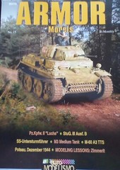 Euro Modelismo Armor Models #15 : PzKpfw II, Stug. III, M3 Med tank, see detail