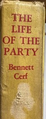 The Life Of The Party By Bennett Cerf, 1st Ed. 1956, Illustrated Hardcover Book