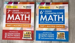 Argo Brothers Math Workbook, Grade 6 & 7 : Common Core Math Multiple Choice