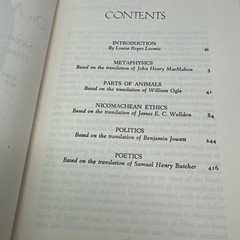 Aristotle On Man in the Universe Classics Club Walter J. Black HC Philosophy
