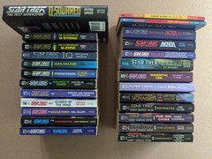 25 Book Star Trek LOT – The Next Generation, 4x Q books, DS9, Voyager, 1x HC