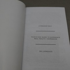 LIVIN Good Daily Paperback Your 21 Day Guide To Real Health By Dr. Livingood