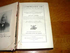 Antique 1916 “Compressed Air, Its Production, Uses & Application” HC Book (poor)