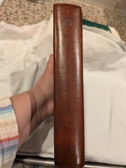 Crossway ESV Single Column Journaling Bible TruTone Leather Chestnut Leaves